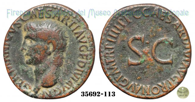 C CAESAR DIVI AVG PRON AVG PM TR P IIII PP - Ric 50 40-41 d.C. (Roma)