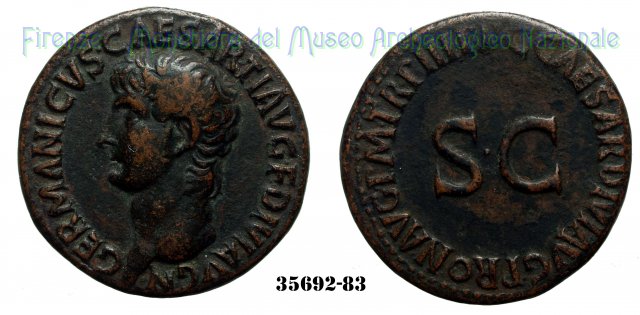 C CAESAR DIVI AVG PRON AVG P M TR P III P P-Ric.43 39-40 d.C. (Roma)