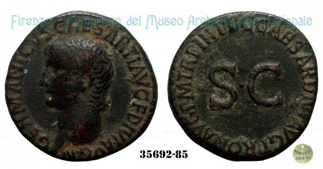 C CAESAR DIVI AVG PRON AVG P M TR P III P P-Ric.43 39-40 d.C. (Roma)