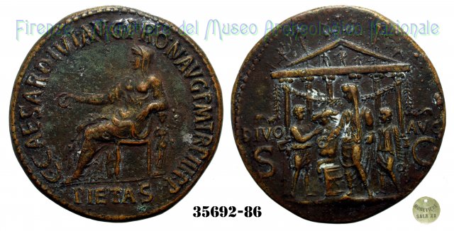 DIVO AVG. (S.C.) - Ric 44 39-40 d.C. (Roma)