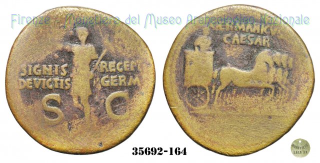 SIGNIS RECEP. DEVICTIS GERM. S-C | RIC 57 37-40 d.C. (Roma)