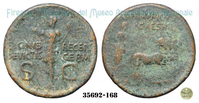 SIGNIS RECEP. DEVICTIS GERM. S-C | RIC 57 37-40 d.C. (Roma)