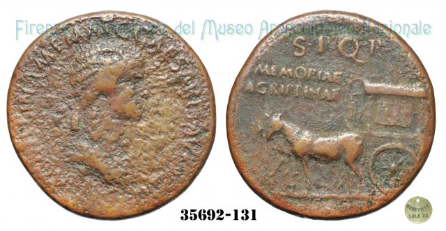 SPQR / AGRIPPINAE / MEMORIAE - RIC 55 37-41 d.C. (Roma)