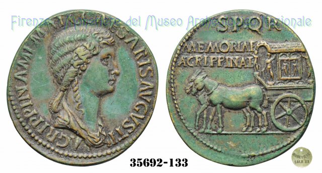 SPQR / AGRIPPINAE / MEMORIAE - RIC 55 37-41 d.C. (Roma)