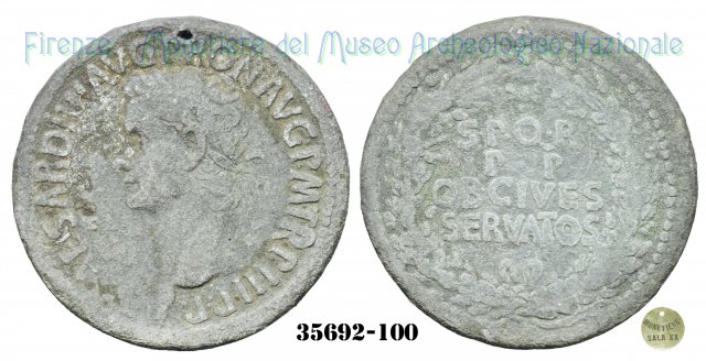 SPQR / PP / OB CIVES / SERVATOS - RIC 46 39-40 d.C. (Roma)