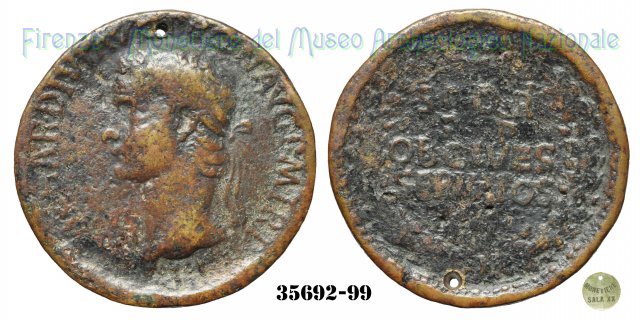 SPQR / PP / OB CIVES / SERVATOS - RIC 46 39-40 d.C. (Roma)