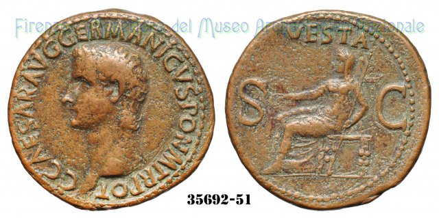 VESTA (S.C.) - Ric. 38 37-38 d.C. (Roma)