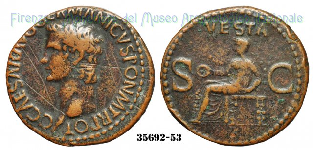 VESTA (S.C.) - Ric. 38 37-38 d.C. (Roma)