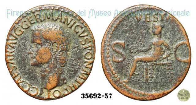 VESTA (S.C.) - Ric. 38 37-38 d.C. (Roma)