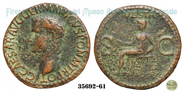 VESTA (S.C.) - Ric. 38 37-38 d.C. (Roma)