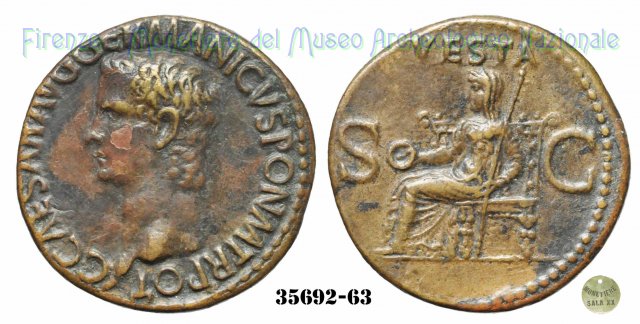 VESTA (S.C.) - Ric. 38 37-38 d.C. (Roma)