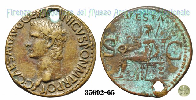 VESTA (S.C.) - Ric. 38 37-38 d.C. (Roma)