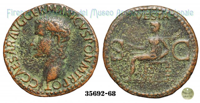 VESTA (S.C.) - Ric. 38 37-38 d.C. (Roma)