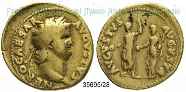 AVGVSTVS - AVGVSTA | Ric. 44 64-65 d.C. (Roma)