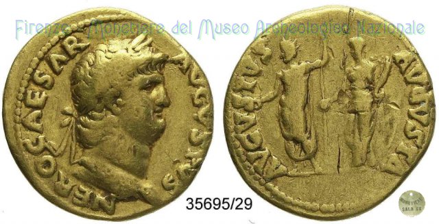 AVGVSTVS - AVGVSTA | Ric. 44 64-65 d.C. (Roma)