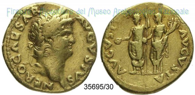 AVGVSTVS - AVGVSTA | Ric. 44 64-65 d.C. (Roma)