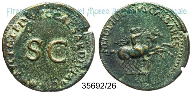 C CAESAR DIVI AVG PRON AVG P M TR P III PP - Ric 42 39-40 d.C. (Roma)