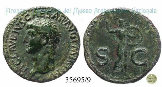 S - C (Minerva a d.) | Ric. 116 50-54 d.C. (Roma)