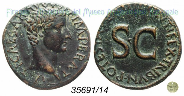 TI CAESAR AVGVST F IMPERAT V - Ric. 469 10-11 d.C. (Roma)