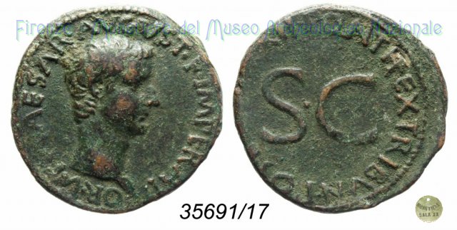 TI CAESAR AVGVST F IMPERAT V - Ric. 469 10-11 d.C. (Roma)