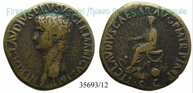 TI CLAVDIVS CAESAR AVG P M TR P IMP PP - Ric109 42 d.C. (Roma)