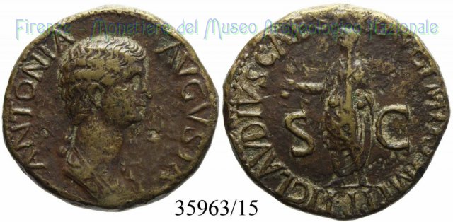 TI CLAVDIVS CAESAR AVG P M TR P IMP PP S-C|Ric104 41-50 d.C. (Roma)