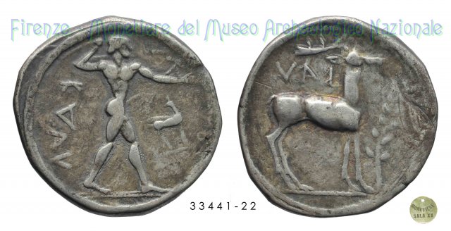 Apollo gradiente_Cervo stante 475-425 a.C. (Caulonia)