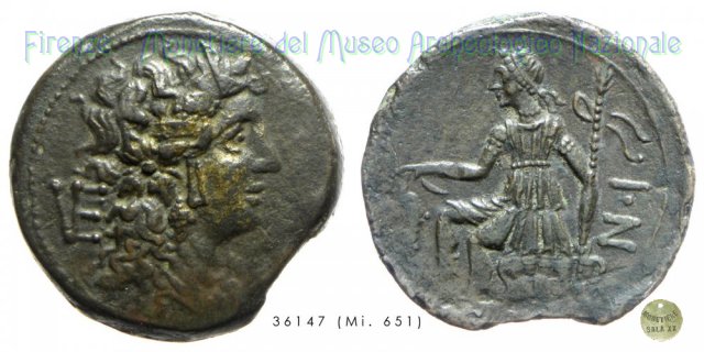 Nummus 210-200 a.C. (Venusia)