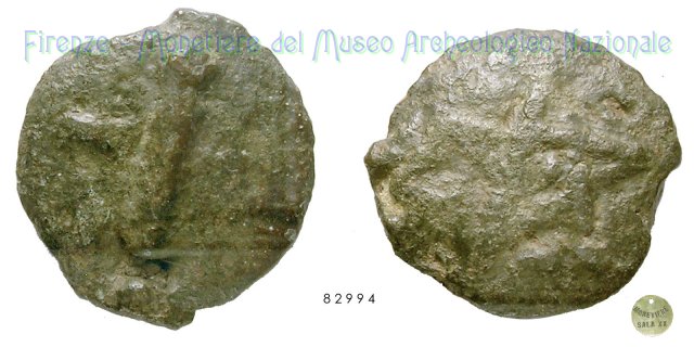 Serie Clava - Pentagono 300-275 a.C. (Incerta Centro Italia)
