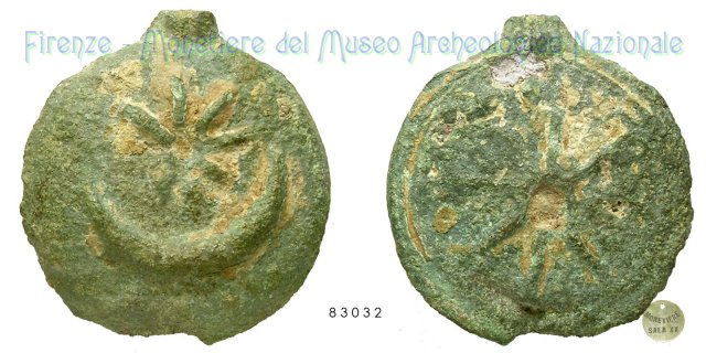 Serie Stella e crescente - Ruota 300-275 a.C. (Incerta Centro Italia)