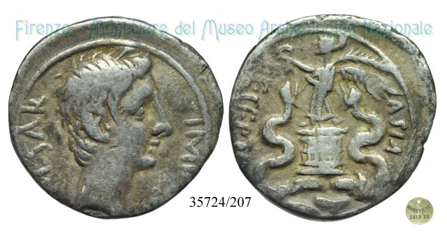 ASIA- RECEPTA / RIC 276 (come Ottaviano) 29-26 a.C. (Brundisium o Roma)