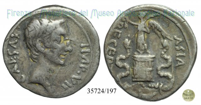 ASIA- RECEPTA / RIC 276 (come Ottaviano) 29-26 a.C. (Brundisium o Roma)