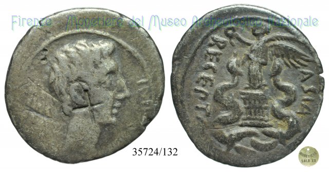 ASIA- RECEPTA / RIC 276 (come Ottaviano) 29-26 a.C. (Brundisium o Roma)