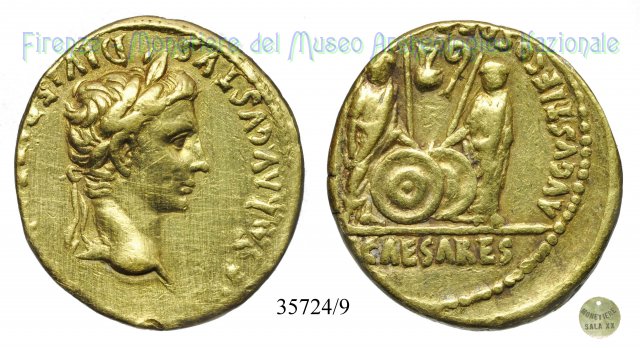 AVGVSTI F COS DESIG PRINC IVVENT | Ric. 205 2 a.C.-4 d.C. (Lugdunum)