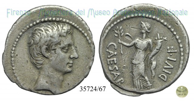 CAESAR- DIVI F / RIC 252 32-29 a.C. (Brundisium o Roma)