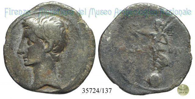 CAESAR- DIVI F / RIC 254b (come Ottaviano) 32-29 a.C. (Brundisium o Roma)