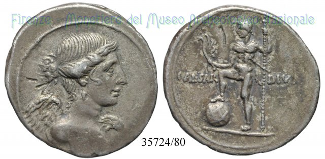 CAESAR- DIVI F / RIC 256 - Nettuno 32-29 a.C. (Brundisium o Roma)