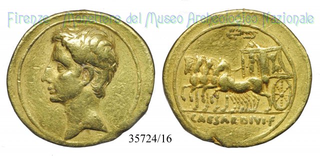 CAESAR DIVI F / RIC 258 (come Ottaviano) 32-29 a.C. (Brundisium o Roma)