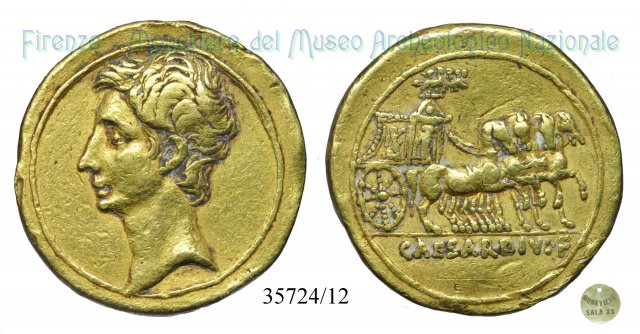 CAESAR DIVI F / RIC 259 (come Ottaviano) 32-29 a.C. (Brundisium o Roma)