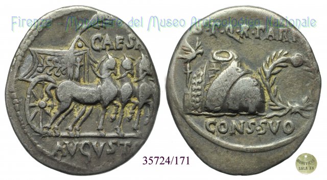 CAESARI AVGVSTO / RIC 99 18 a.C. (Colonia Patricia)