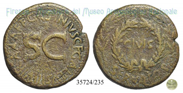 C ASINIVS C F GALLVS IIIVIR AAAFF S C / RIC 370 16 a.C. (Roma)