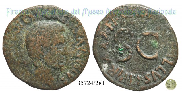 C ASINIVS GALLVS IIIVIR AAAFF / RIC 373 16 a.C. (Roma)