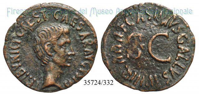 C ASINIVS GALLVS IIIVIR AAAFF / RIC 373 16 a.C. (Roma)