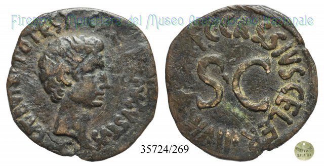 C CASSIVS CELER IIIVIR AAAFF S C / RIC 376 16 a.C. (Roma)