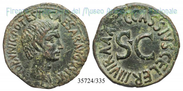 C CASSIVS CELER IIIVIR AAAFF S C / RIC 376 16 a.C. (Roma)