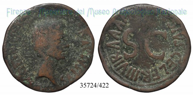 C CASSIVS CELER IIIVIR AAAFF S C / RIC 376 16 a.C. (Roma)