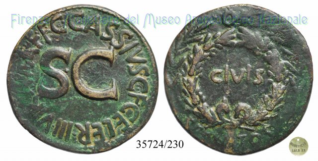 C CASSIVS C F CELER IIIVIR AAAFF S C / RIC 374 16 a.C. (Roma)