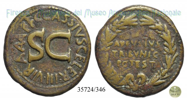 C CASSIVS C F CELER IIIVIR AAAFF S C / RIC 375 16 a.C. (Roma)