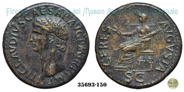 CERES AVGVSTA | Ric. 94 41-50 d.C. (Roma)