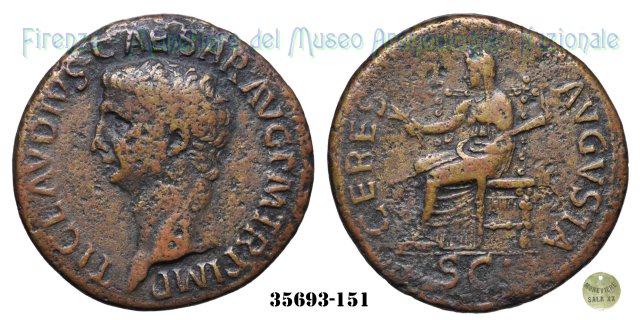 CERES AVGVSTA | Ric. 94 41-50 d.C. (Roma)